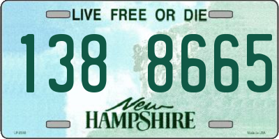 NH license plate 1388665