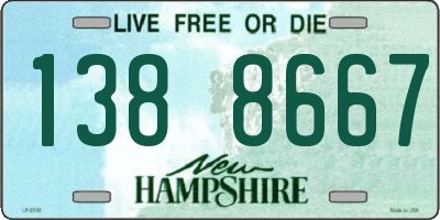NH license plate 1388667
