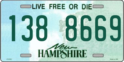 NH license plate 1388669