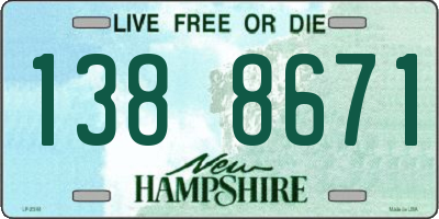 NH license plate 1388671