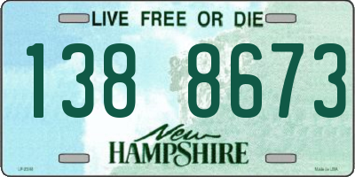 NH license plate 1388673