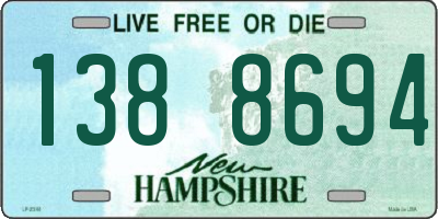 NH license plate 1388694