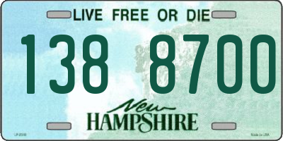 NH license plate 1388700