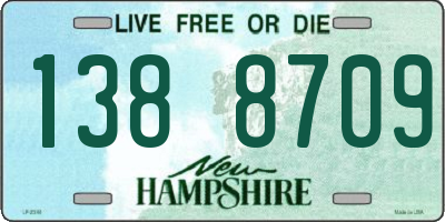 NH license plate 1388709