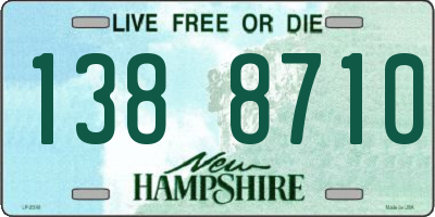 NH license plate 1388710