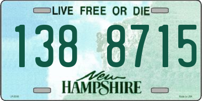 NH license plate 1388715