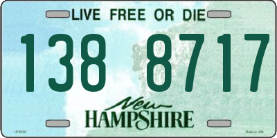 NH license plate 1388717
