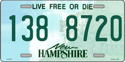 NH license plate 1388720