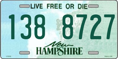 NH license plate 1388727