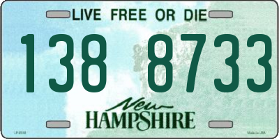 NH license plate 1388733