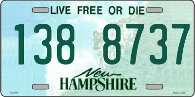 NH license plate 1388737