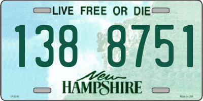 NH license plate 1388751