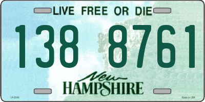 NH license plate 1388761