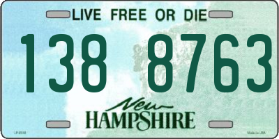 NH license plate 1388763