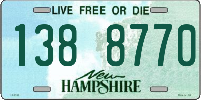 NH license plate 1388770