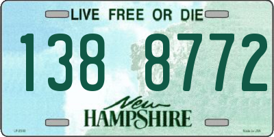 NH license plate 1388772