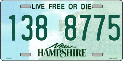 NH license plate 1388775