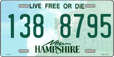 NH license plate 1388795
