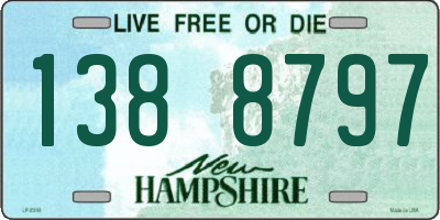 NH license plate 1388797