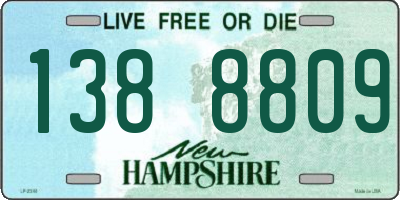 NH license plate 1388809