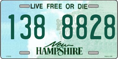 NH license plate 1388828