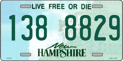 NH license plate 1388829