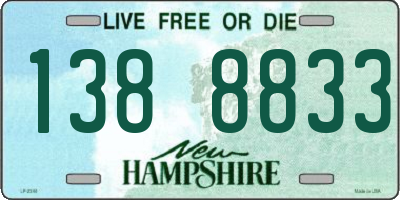 NH license plate 1388833