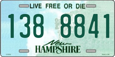 NH license plate 1388841