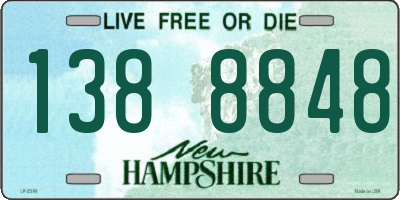 NH license plate 1388848