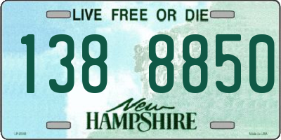 NH license plate 1388850