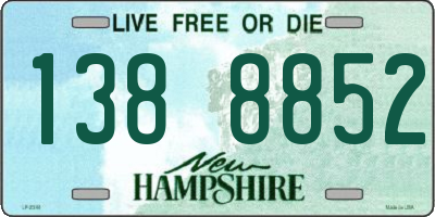 NH license plate 1388852