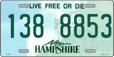 NH license plate 1388853