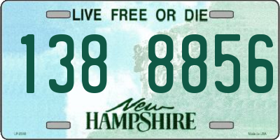 NH license plate 1388856