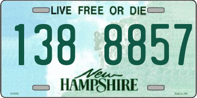 NH license plate 1388857