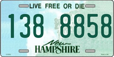 NH license plate 1388858