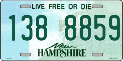 NH license plate 1388859