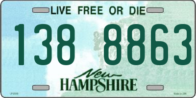 NH license plate 1388863