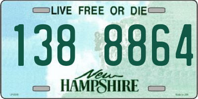 NH license plate 1388864