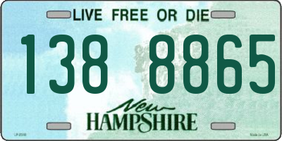 NH license plate 1388865