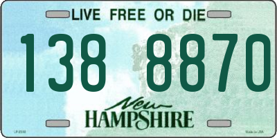 NH license plate 1388870