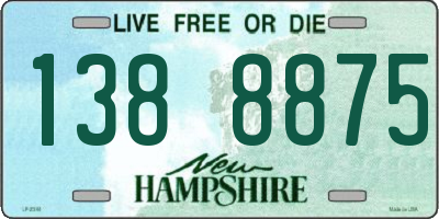 NH license plate 1388875
