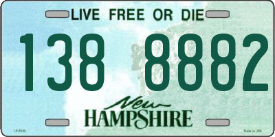 NH license plate 1388882