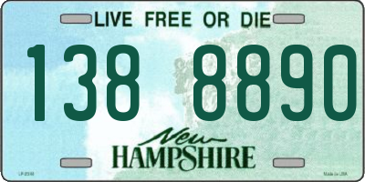 NH license plate 1388890