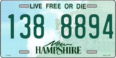 NH license plate 1388894
