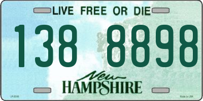 NH license plate 1388898