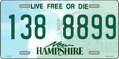 NH license plate 1388899
