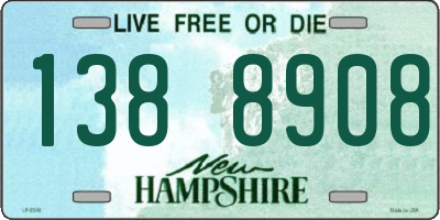 NH license plate 1388908