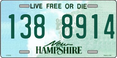 NH license plate 1388914