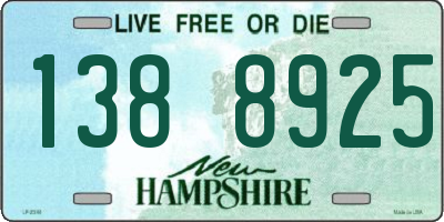 NH license plate 1388925