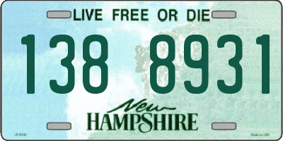 NH license plate 1388931